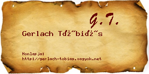 Gerlach Tóbiás névjegykártya